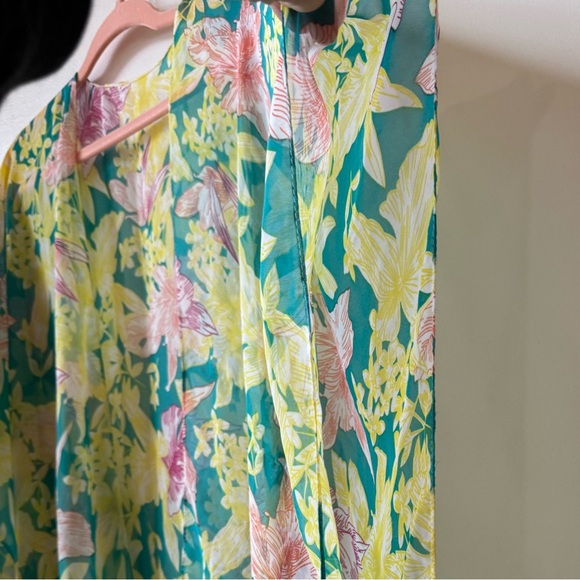 West Loop Kimono Beach Coverup Tropical Floral Wrap Women One Size Fits Most NWT - Picture 3 of 6